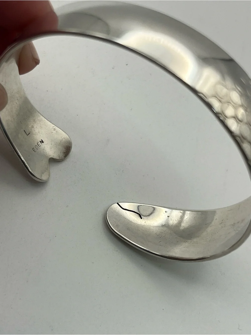 Eden Hand Arts herring cuff bracelet 14k & sterling silver Large Cape Cod - Picture 6 of 16